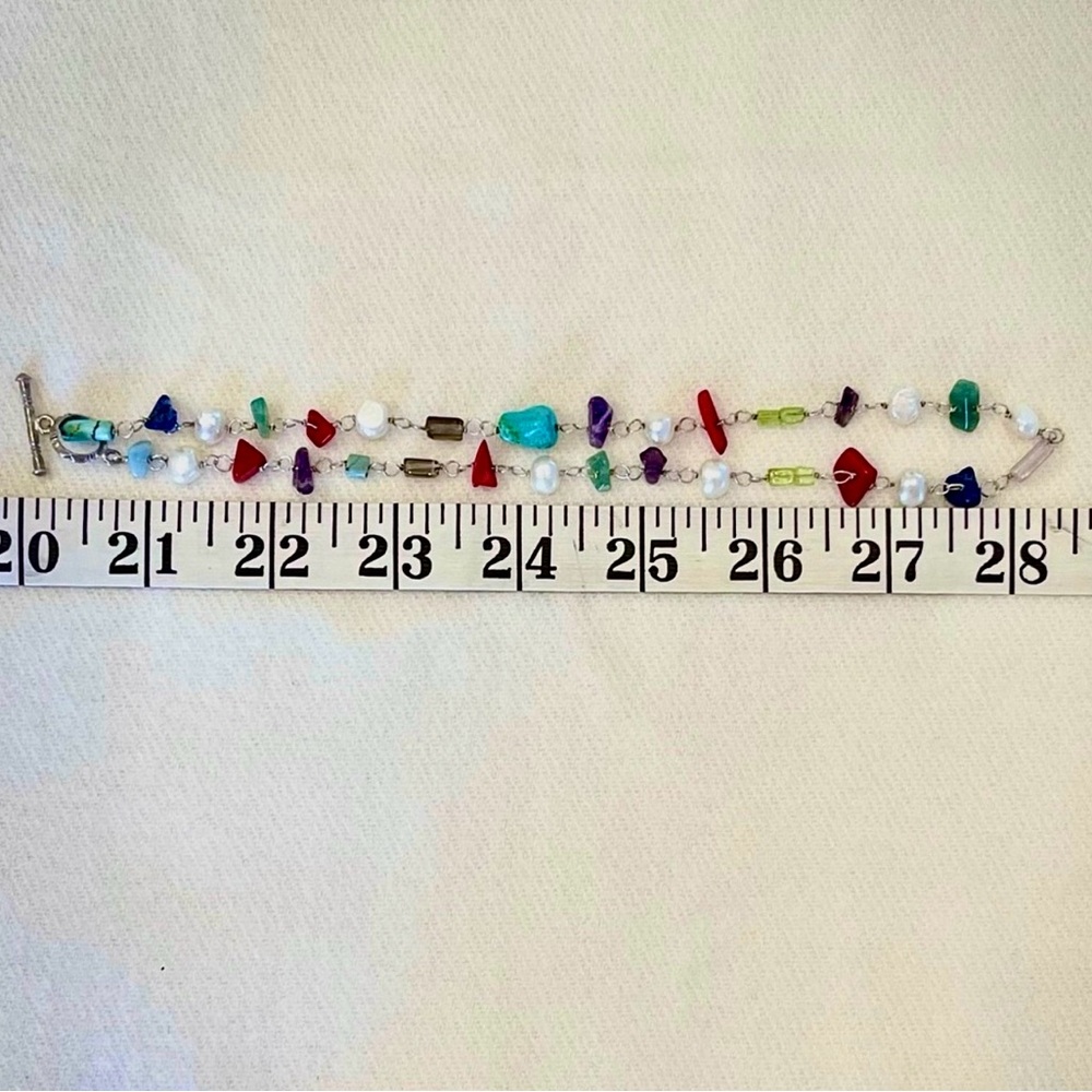 Silpada Necklace Amethyst, Lapis, Peridot, Coral & Turquoise • RARE • LIKE NEW - Picture 6 of 6
